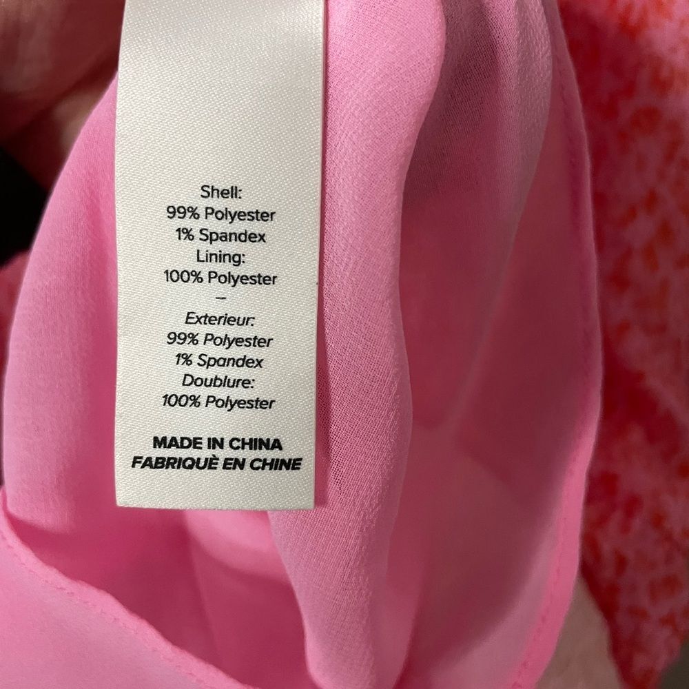 Cinq à Sept Womens Pink Lemonade Nelly Floral Tie Waist Tiered Midi Dress Sz 10 - Picture 8 of 10